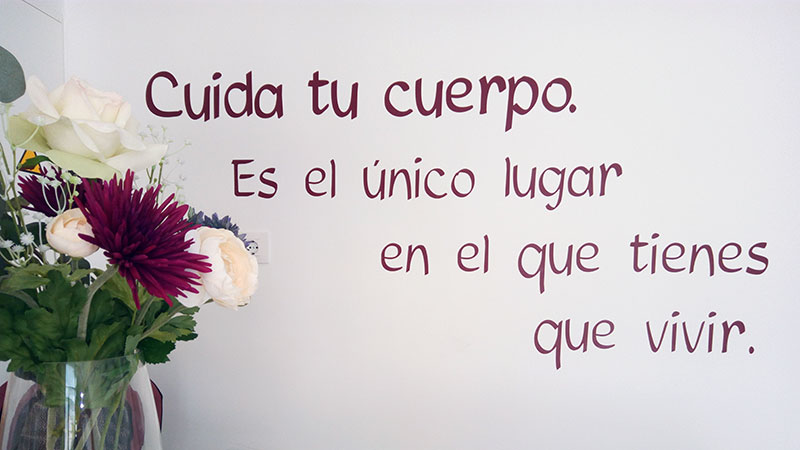 Cuida tu cuerpo, es el unico lugar en el que tienes que vivir. Fisioterpia y Dietetica en Archidona