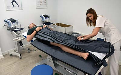 Tecnica de Presoterapia de fisioterapia en Fisidea